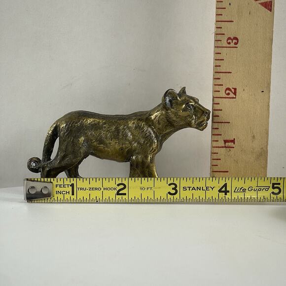 Bronze Young Lion Statue (Small) - Animal Art Sculpture Figurine 3.5 Inches - Picture 9 of 10